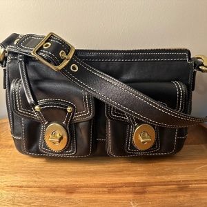 Coach Legacy 65th Anniversary Black Leather Shoulder Bag F12868